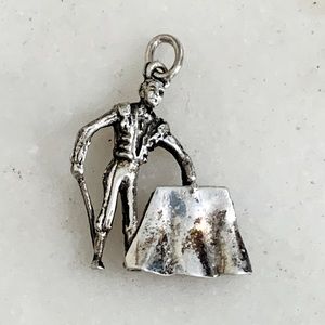 Vintage Sterling Silver 925 Bracelet Spanish Matador Bullfighting Charm